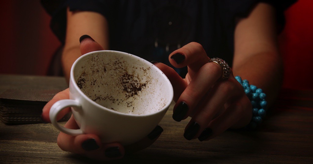 Woman with a cup of coffee